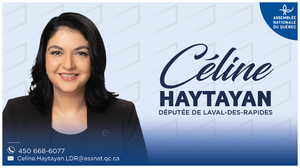 Céline Haytayan, députée de Laval-des-Rapides
